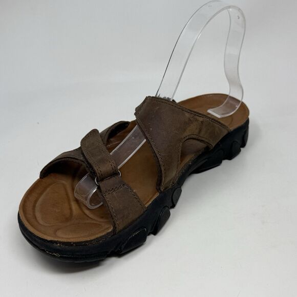 Keen Sarasota Sandals Womens 9 Brown Leather Hiking Trail Open Toe Slides - Picture 7 of 15